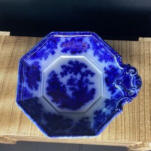 Ironstone flow blue plate
